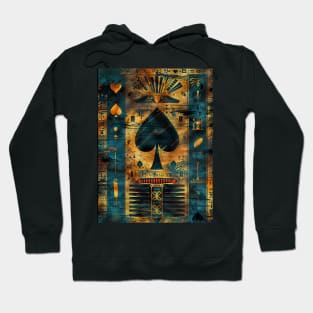 symbols egyptian art the ace hearts Hoodie